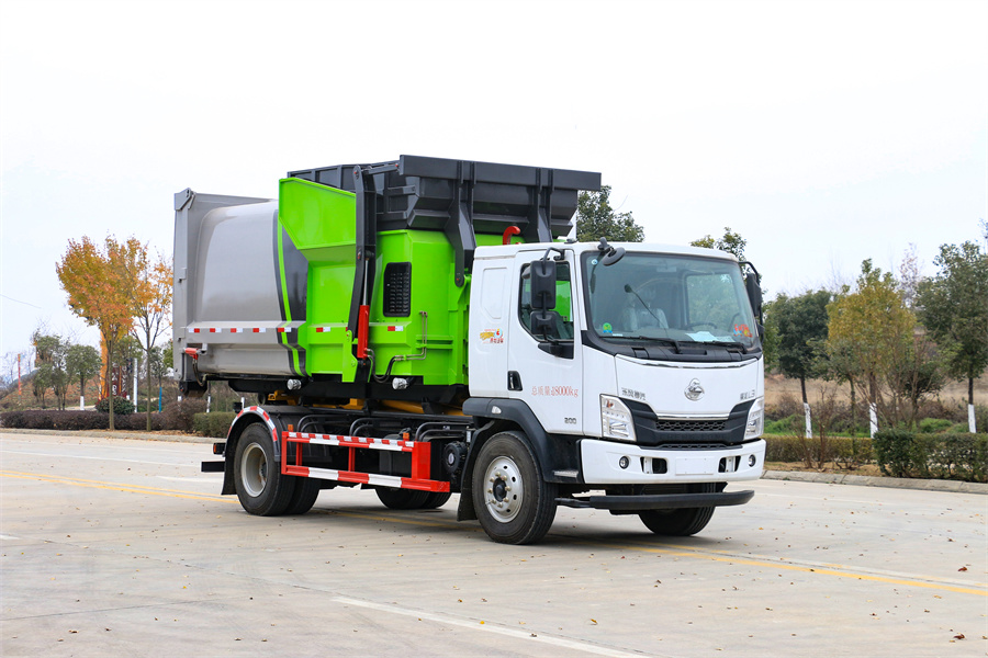 8-12方勾臂垃圾車(chē)-國(guó)六柳汽勾臂車(chē)大型套臂8-12方勾臂式垃圾車(chē)